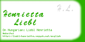 henrietta liebl business card